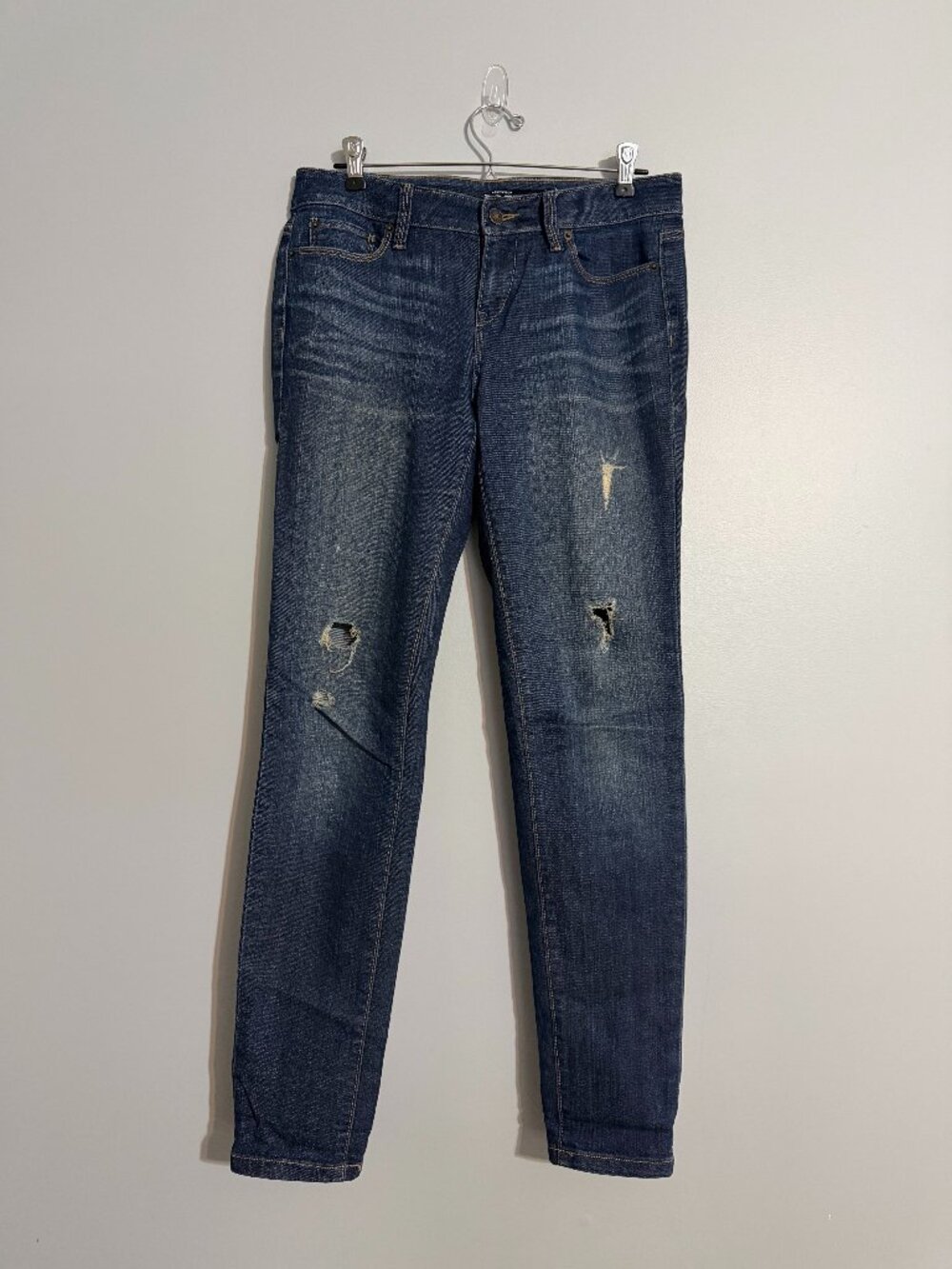 LOFT Skinny Jeans | Size 4 | Blue Ripped